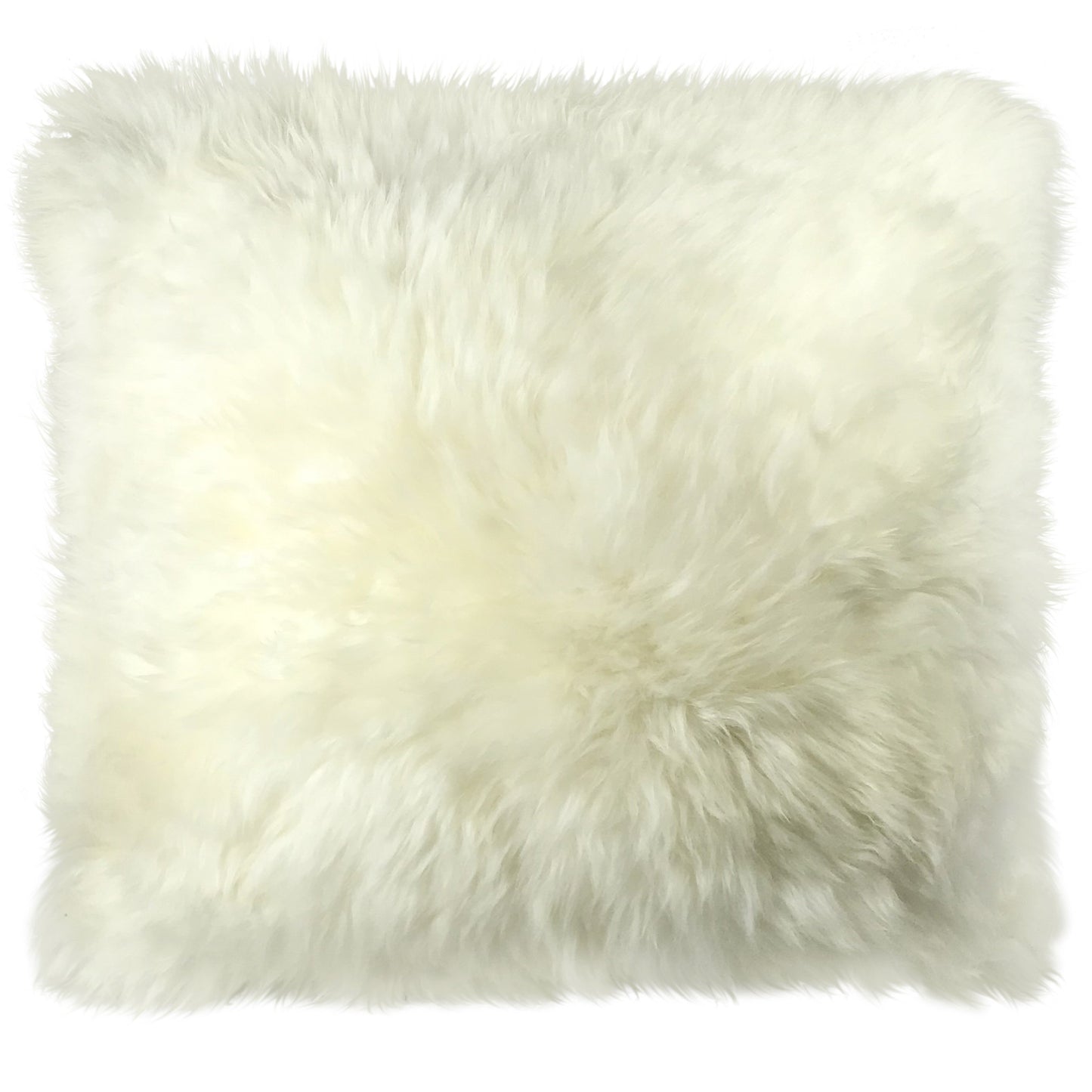 Natural Sheepskin Pillow Cover 20"x20"| Natural White