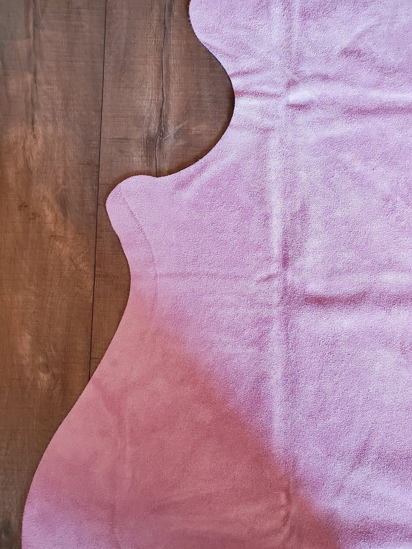 Natural Suede Rug Light Pink