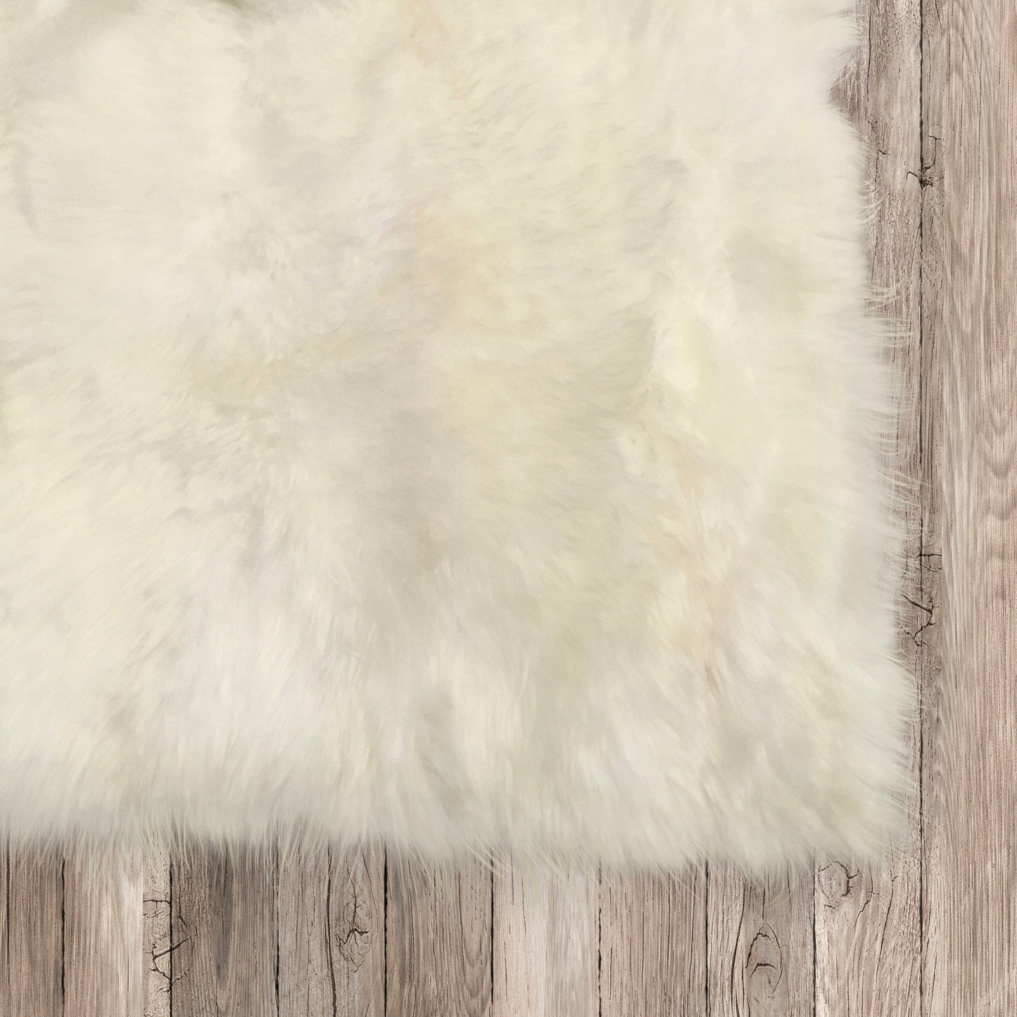 Natural Sheepskin Area Rug 4'x6'