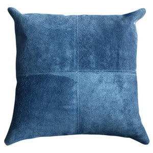 Natural Suede Pillow Cover 20" X 20" / Royal Blue