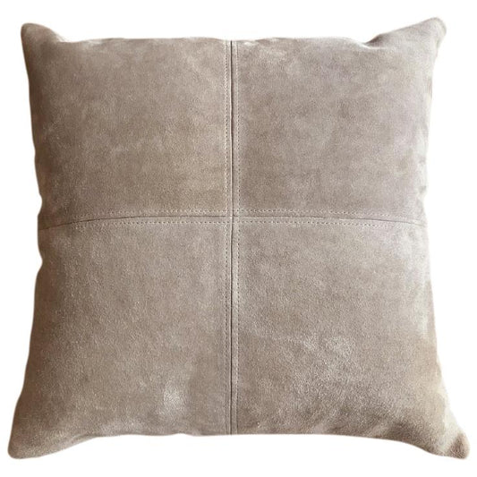Natural Suede Pillow Cover 20" X 20" / Camel