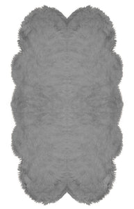 Natural Shape Sheepskin Grey 4'x6'