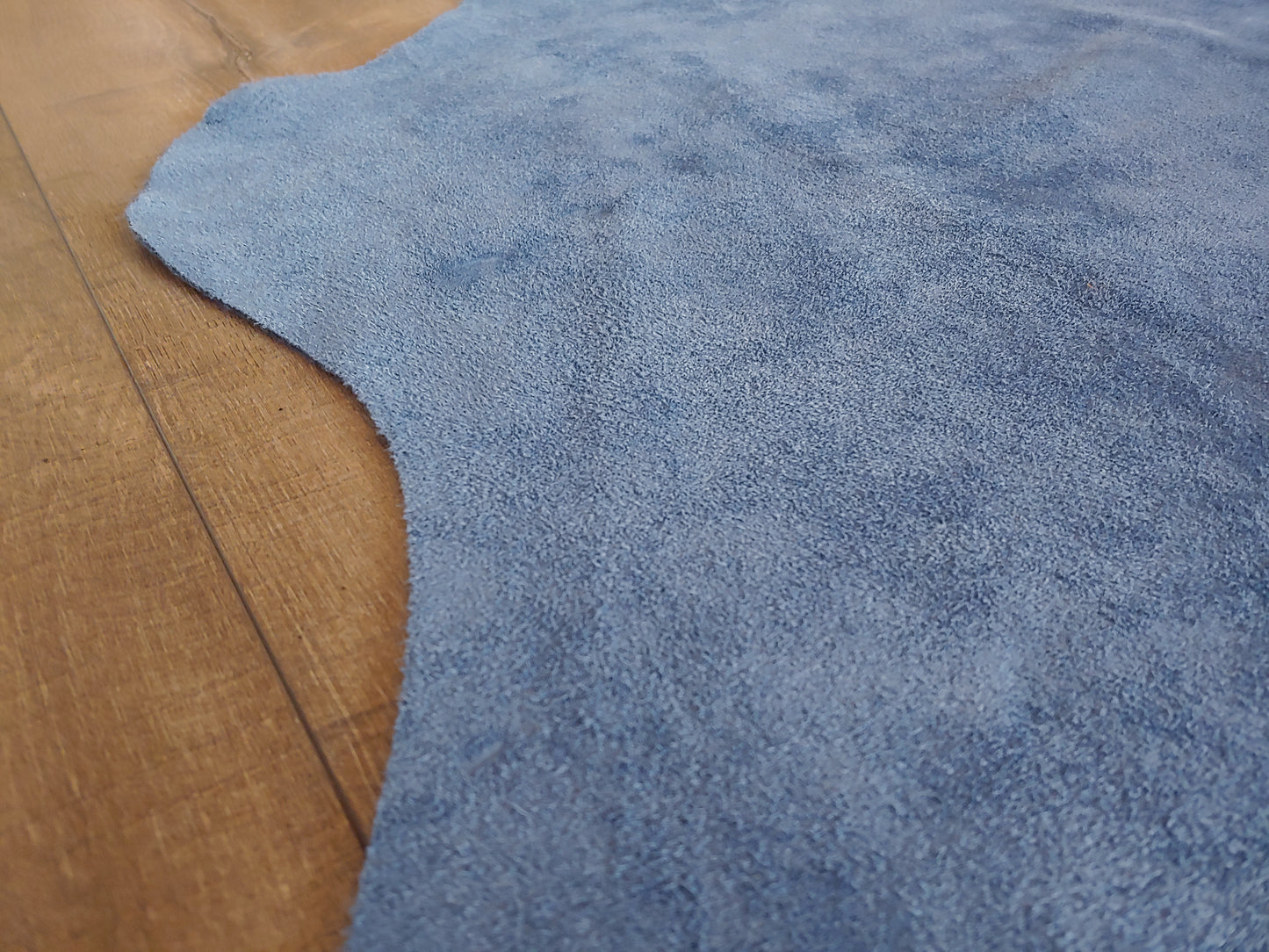 Natural Suede Rug Royal Blue
