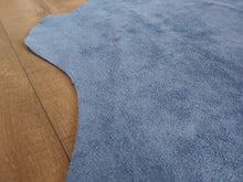 Load image into Gallery viewer, Natural Suede Rug Royal Blue