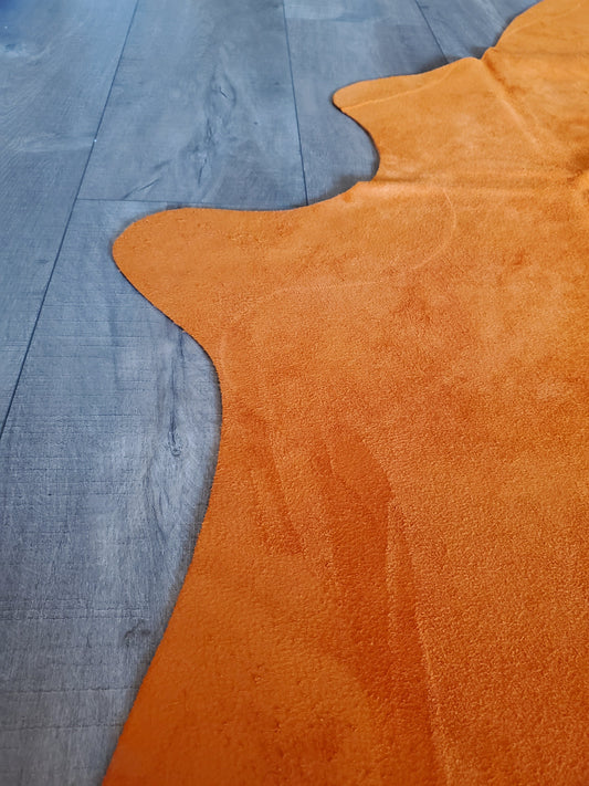 Natural Suede Rug Rust 5'x7'