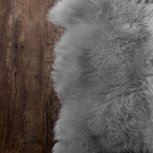 Load image into Gallery viewer, Natural Shape Sheepskin Grey 2&#39;x3&#39;