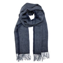 Load image into Gallery viewer, Navy Diamond Baby Alpaca Scarf