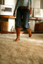 Load image into Gallery viewer, Natural Hand Woven Flokati Rug