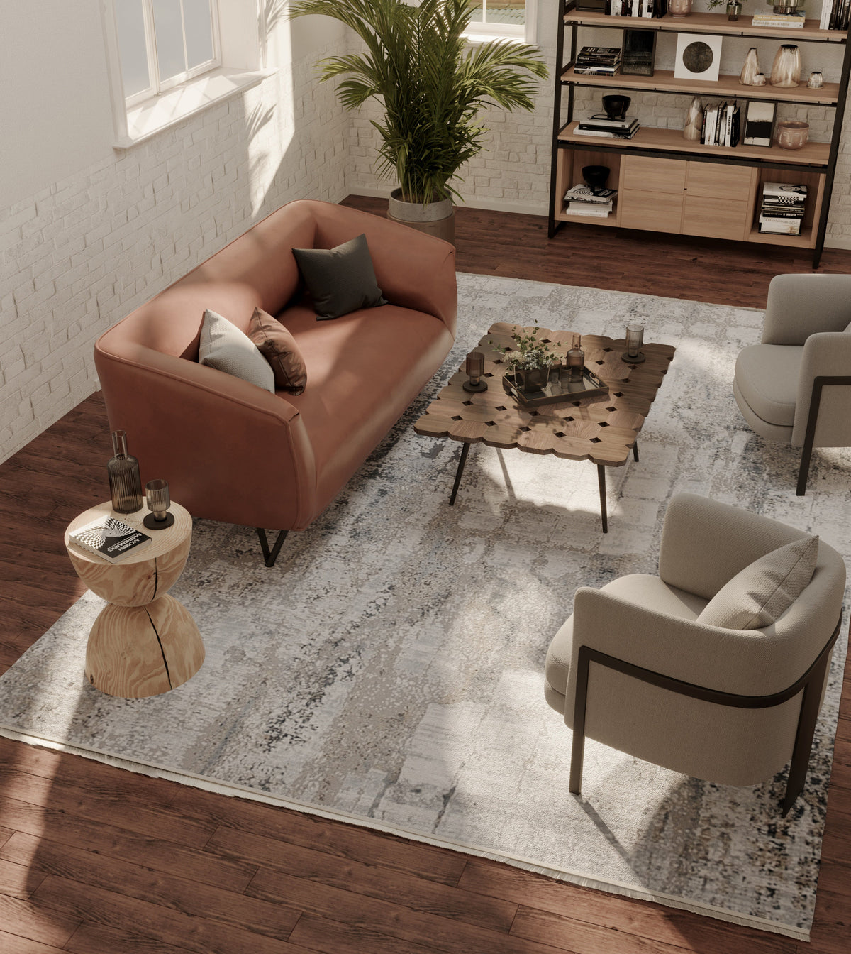 The Ava Rug | Grey Mist